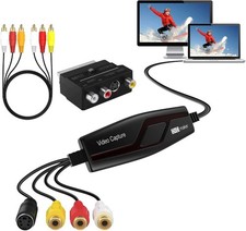 VHS to Digital Converter,Video Capture Card Device,VHS VCR Hi8 Mini DV to Mac Di