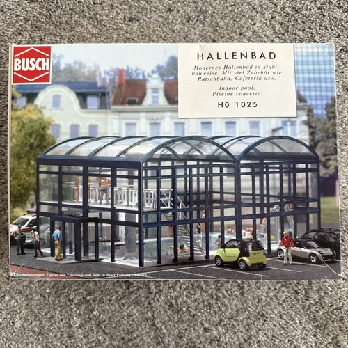 Nuevo de Lote Antiguo Busch Hallenbad Piscina Interior Escala HO #1025 2003 Alemania | Zustand: New