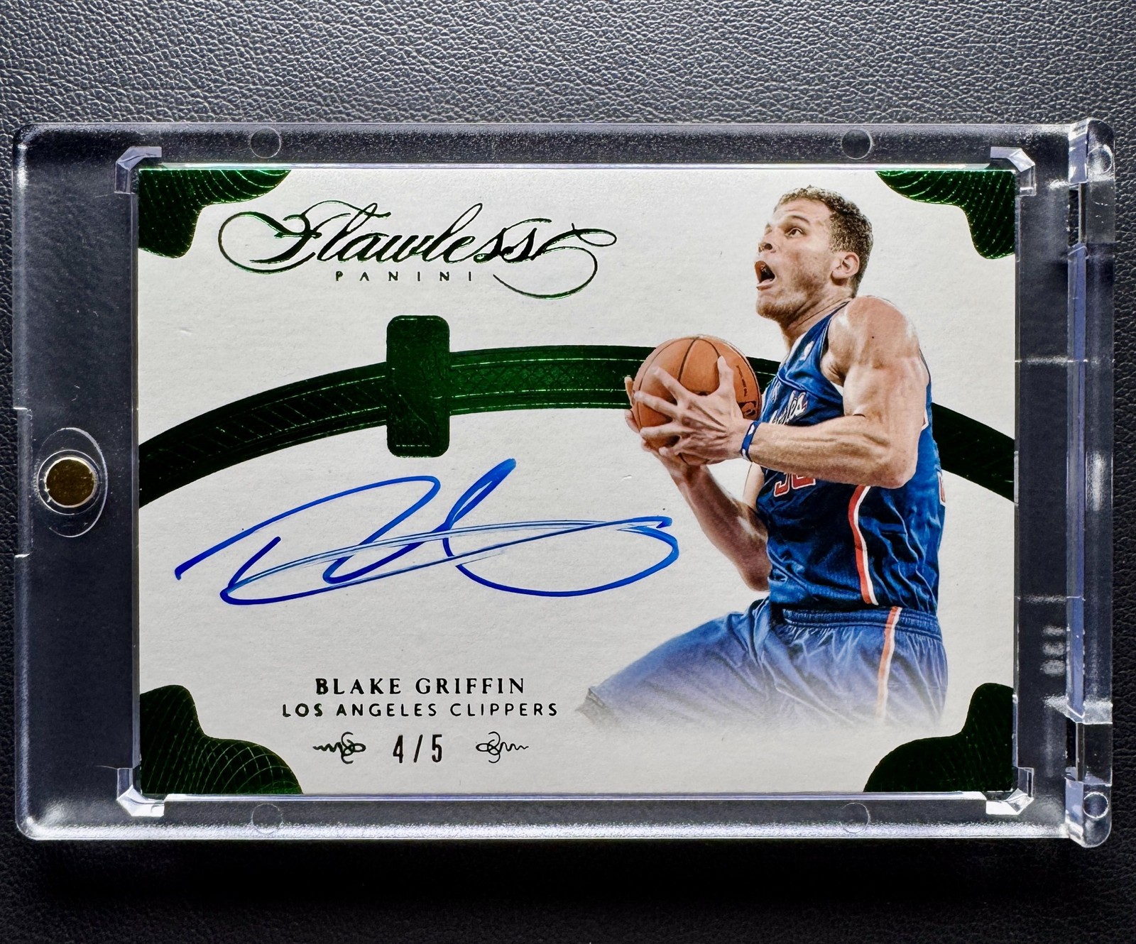 2013-14 Panini Flawless Blake Griffin NBA Signatures Emerald Green Auto 4/5