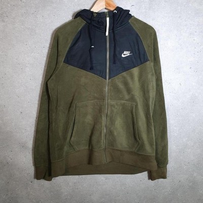 Vintage Nike Club Team Fleece Hoodie Herren Medium Grün Swoosh TA4273