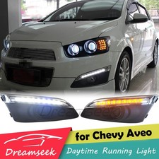 LED Tagfahrlicht TFL DRL Für Chevy Sonic Aveo 2011-15 Nebelscheinwerfer Blinker