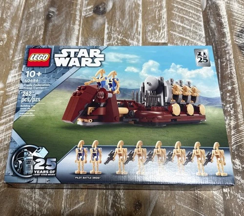 Lego 40686 Trade Federation Troop Carrier Star Wars Episode I NIB 100% Complete