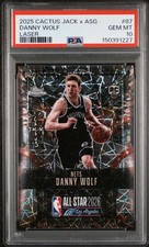 2025 Topps Chrome Cactus Jack Danny Wolf Laser /25 PSA 10 GEM RC Rookie Nets