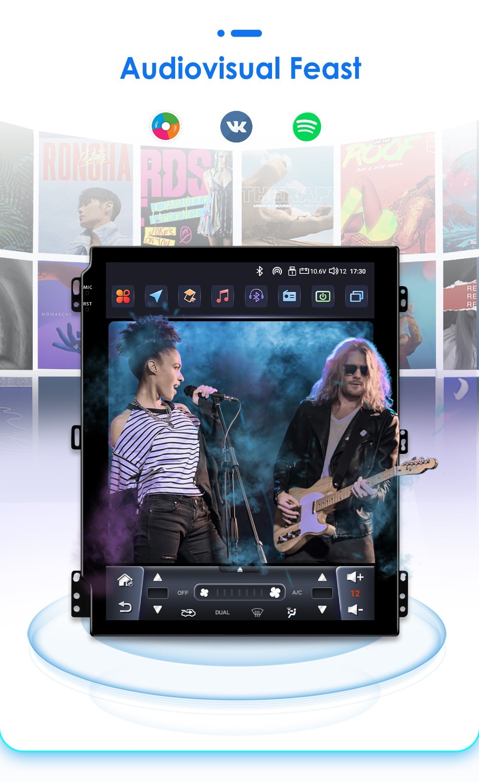 For Ford Taurus 2011-2019 CarPlay Car Stereo Radio GPS SWC 2G+32G 9.7"Android 14