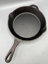 10” Cast Iron Deep Skillet Seasoned Natural Finish Ready To Cook Camp Vendors