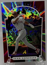 1997 New Pinnacle Keeping the Pace Juan Gonzalez #1 Texas Rangers RARE