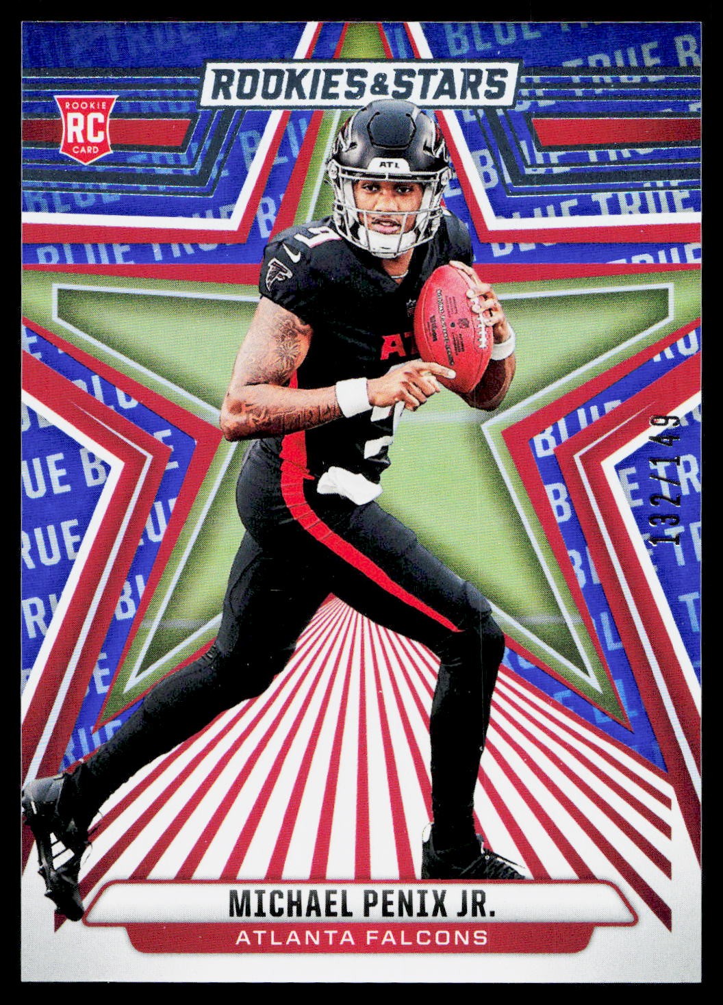 2024 Panini Rookies & Stars #179 Michael Penix Jr. True Blue #/149