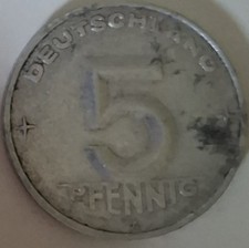 M&uuml;nze 5 Pfennig 1952 Deutschland