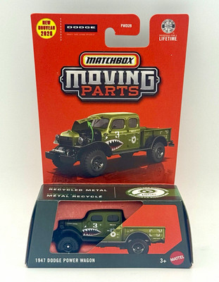 Matchbox 1947 Dodge Power Wagon Moving Parts 1:64 Recycled Metal Green