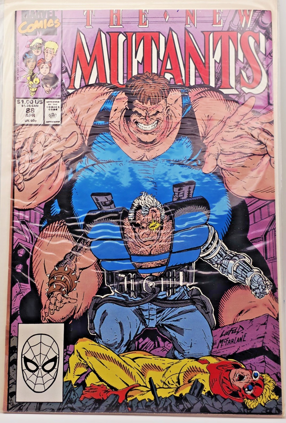 New Mutants #88 Marvel 1990 2nd Appearance Cable Liefeld Direct