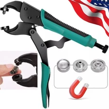 Heavy Duty Snap Fastener Tool Adjustable Snap Setter Tool Snap Installation New
