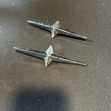 1959 Pontiac Star Chief Strato Quarter Emblems Chrome