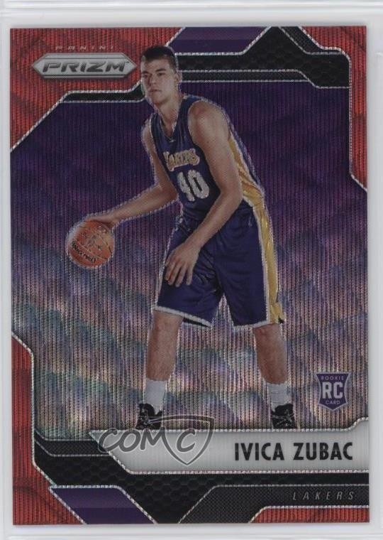 2016-17 Panini Prizm Ruby Wave Prizm Ivica Zubac #136 Rookie RC 15eb