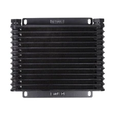 Derale Transmission Cooler 33603; 9000 Series 9.75 x 8.438, 13 Row, Plate & Fin