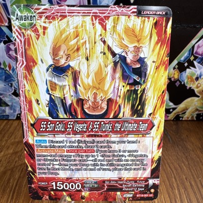 Dragon Ball Super SS Son Goku, SS Vegeta & Trunks the Ultimate Team BT19-001 UC