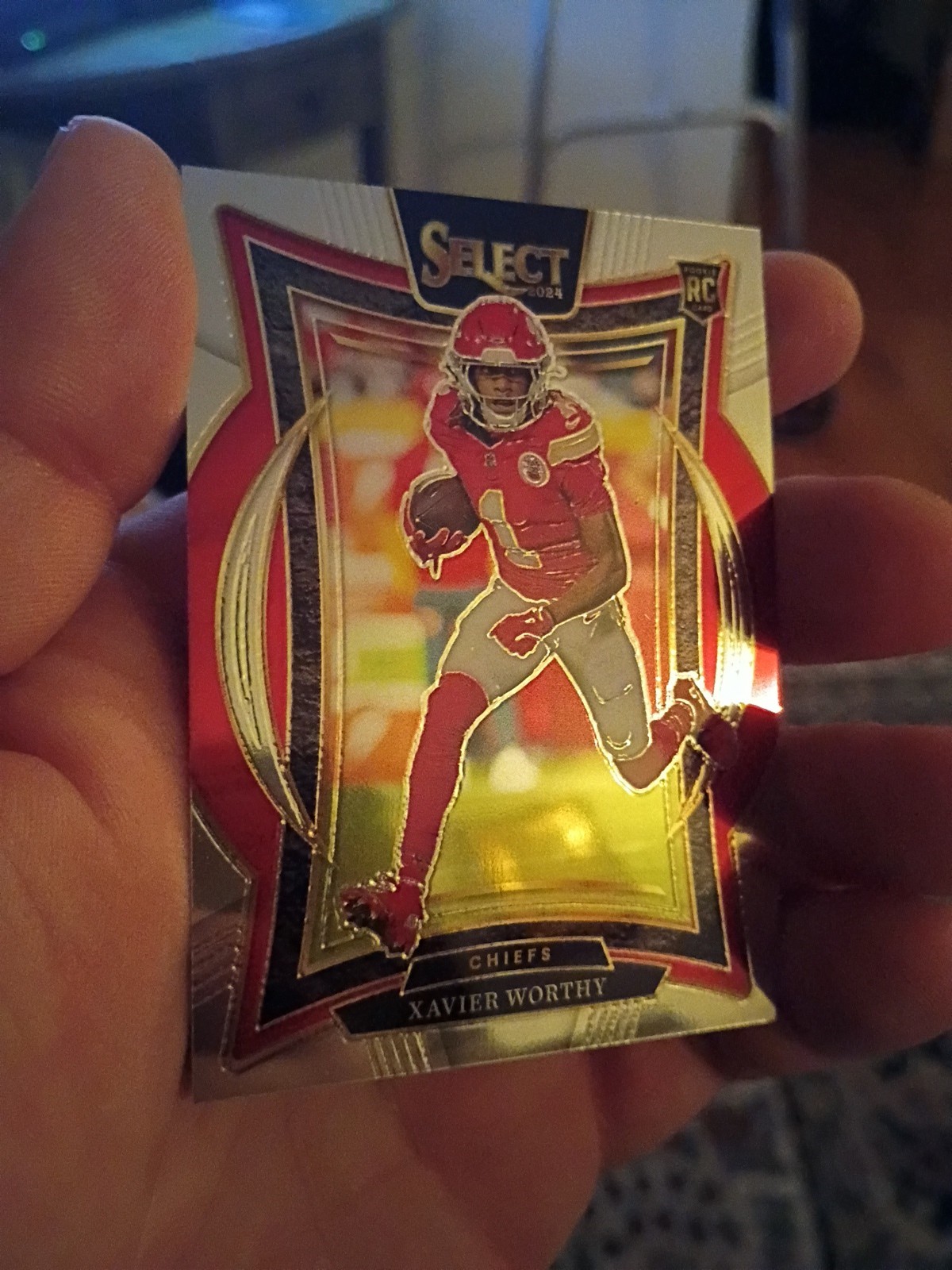 2024 Panini Select - Concourse Xavier Worthy #32 Silver Prizm Die-Cut (RC)