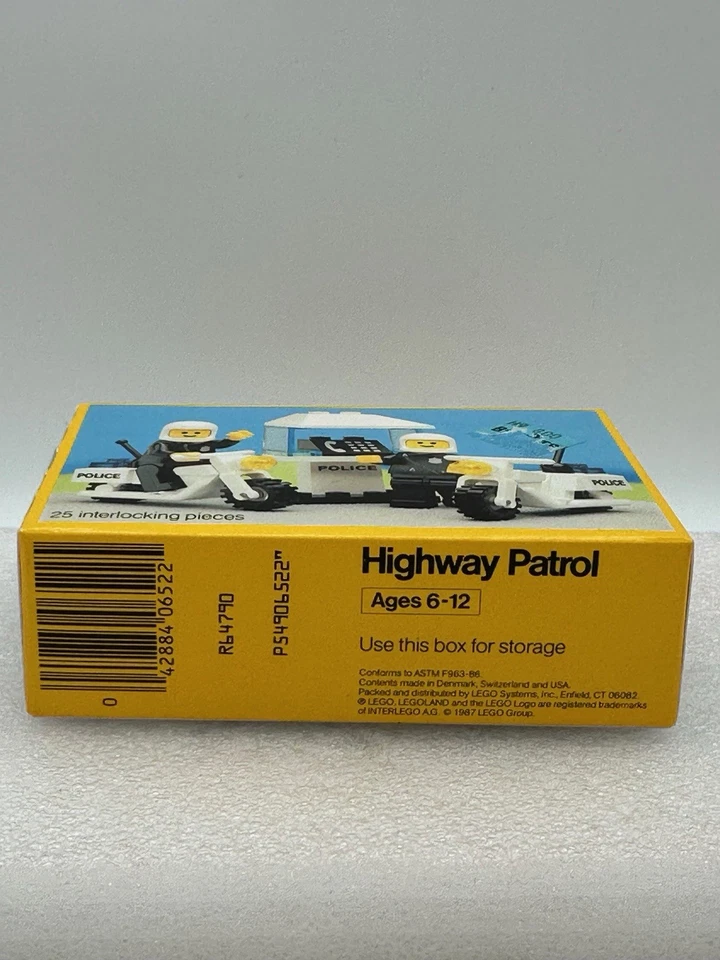 Vintage LEGO LEGOLAND CLASSIC TOWN SET 6522 HIGHWAY PATROL New Sealed in Box - Image 2 of 4