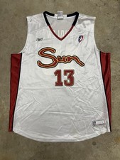 Vintage Connecticut Sun Reebok Lindsay Whalen WNBA basketball jersey white Large