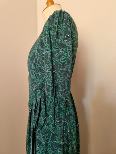 CAMAIEU : ROBE CACHE COEUR NEUVE ETIQUETTE VAL 55 E PAISLEY PRINT DRESS KLEID   - Photo 12/17