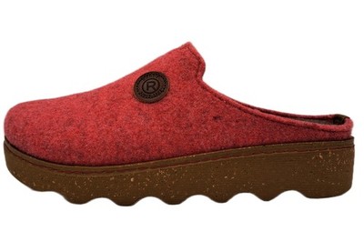Rohde Filzclog Foggia Rot 6120-40 Damen Schuhe Hausschuhe