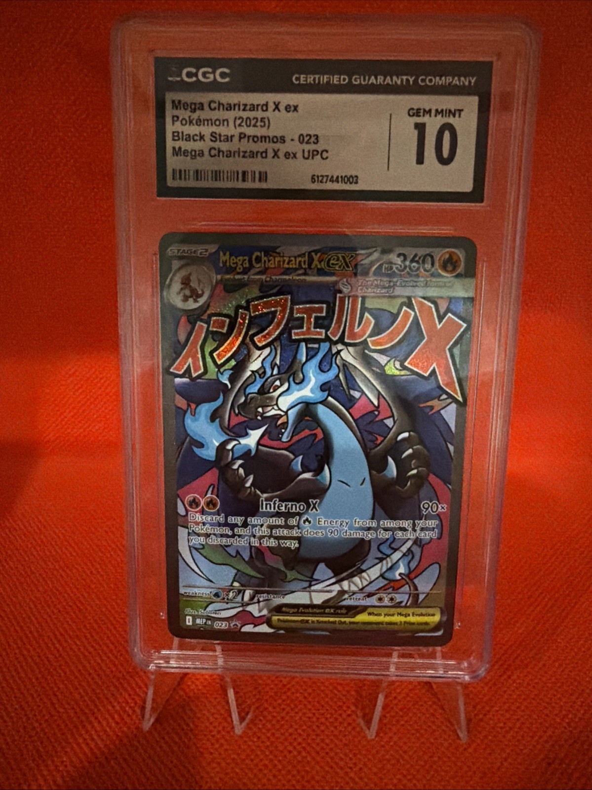 Pokémon Mega Charizard X EX Promo CGC 10 023 Me: Mega Evolution Holo English