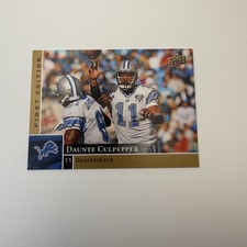 2009 Upper Deck First Edition Daunte Culpepper #52 Detroit Lions