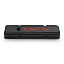Proform 141-750 Steel Fits Chevy Bowtie Black Crinkle Valve Covers