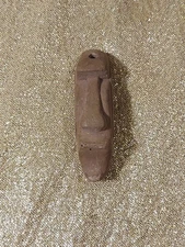 Vintage 1960's Kahiki Supper Club Columbus Ohio Tiki Idol Pendant Necklace Charm