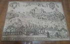 Antique map SAPONARA etching print by G.B. PACICHELLI ed. Mutio 1703 Origin