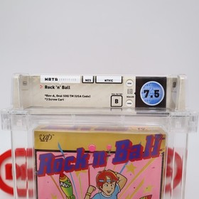 NES Nintendo ROCK 'N' BALL PINBALL - WATA GRADED 7.5 B! NEW & Factory Sealed!