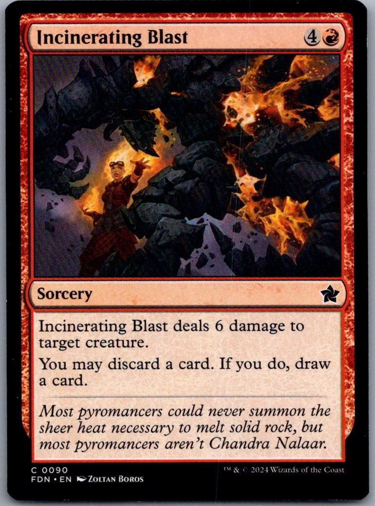 Foundations #90 Incinerating Blast