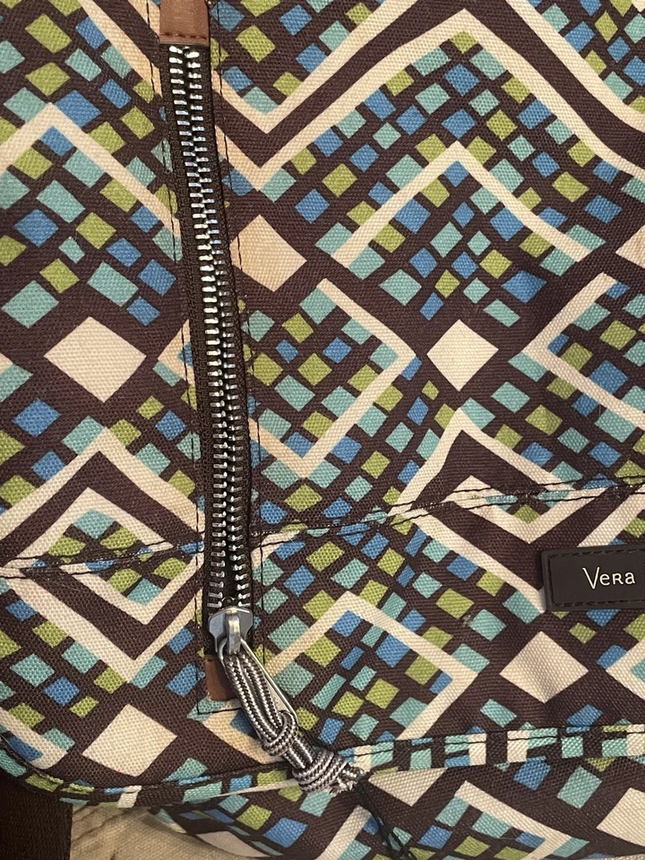 Vera Bradley Laptop Messenger Crossbody Bag~Rain Forest~ Excellent  - Image 2 of 4