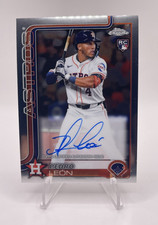 2025 Topps Chrome Pedro Leon Rookie Auto RC Rookie #RA-PL Houston Astros