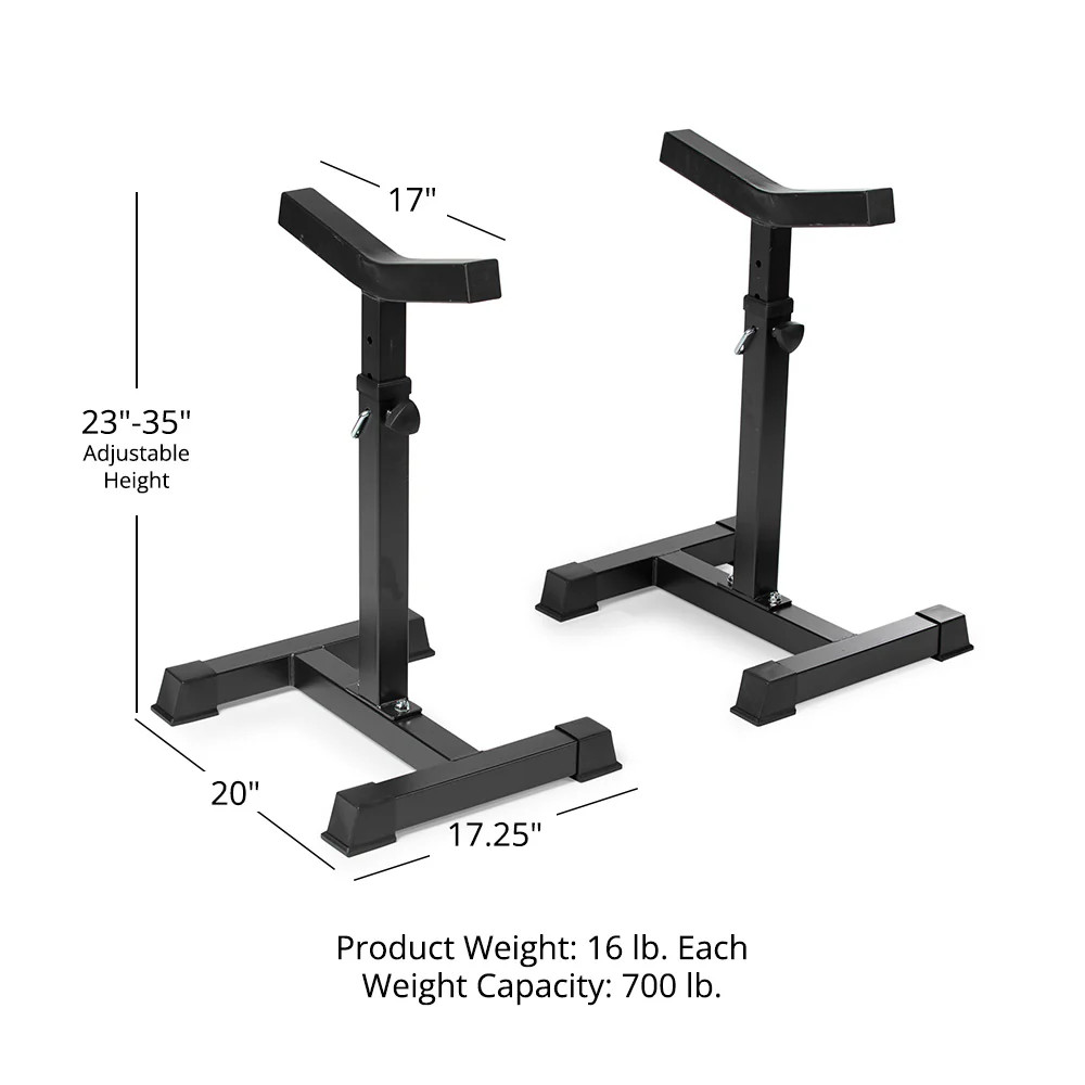Titan Fitness Independent Bench Press Spotter Stands, Adjustable Uprights