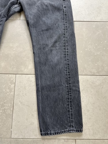 Vintage 90s 501 Levis Button Fly Faded Distressed Denim Made In USA Jeans 34x30 - Picture 16 of 22