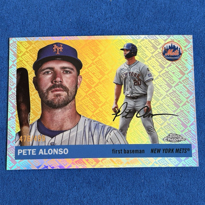 Topps 2025 Chrome Platinum | Pete Alonso #215 | NY Mets | Topps Refractor /499
