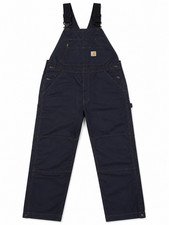 Carhartt 102691-410 Men  s FR Quick Duck Quilt-Lined Bib Overalls Navy Size 32-28