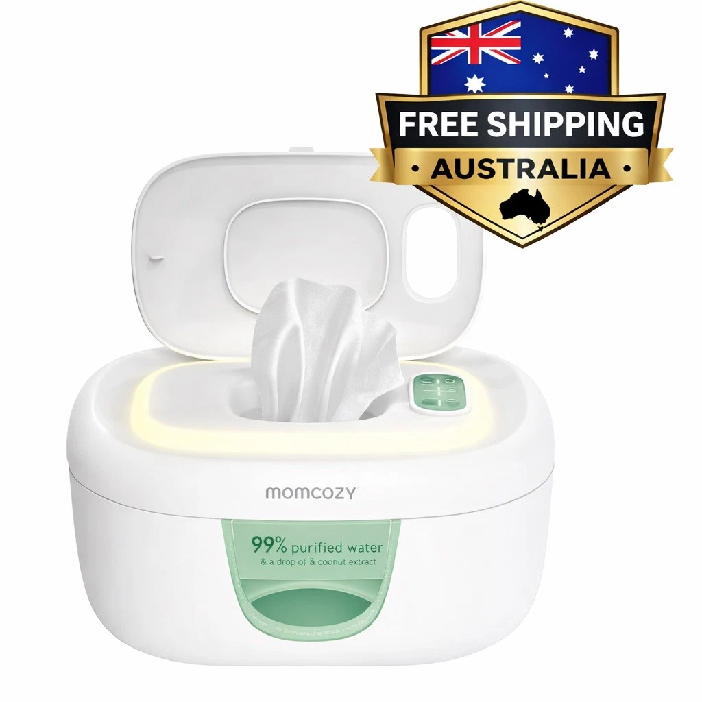 Momcozy Baby Wipe Warmer 4 Modes with Night Light - Holds up to 80 Wipes WW01