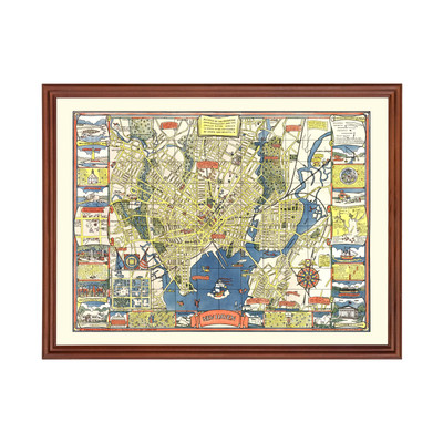 Old Map of New Haven, CT 1928 - Vintage New Haven Connecticu