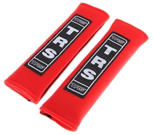 TRS Black 75mm 3 Harness Shoulder Pads - Seat Belt Covers For Race, Rally, Track