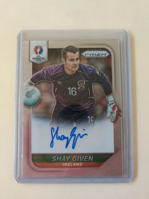 Shay Given 2016 Panini Prizm UEFA Euro Soccer Signature AUTO #S-SGI