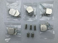 5x Male Connector 15 Pin D-SUB Solder Cup Metalized Plastic Hood Thumb Screw