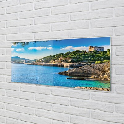 Tulup Acrylglas 125x50 Wandkunst Spanien Meerküste Berge