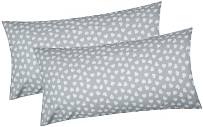 MOON Wendekissenbezug 2er-Set 80x80 Cm – 100% Baumwolle, Anthrazit/silber, Mit Reißverschluss, OEKO-TEX