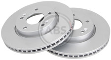 Front Set 2x Brake Discs A.B.S. 18151 for Kia/Hyundai Soul/Venga/Cerato/Forte/Pr