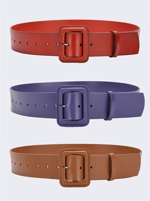 Women Ladies Wide Elastic Stretch Cinch Waistband High Waist  display picture 2