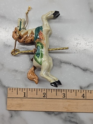 Willitts Petite Carousel Memories stile cavallo 5322 statuina ornamento con latta - Foto 6 di 6