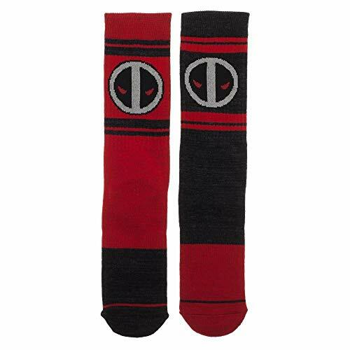 Deadpool Logo Color Flipped Men's Crew Socks - Picture 2 of 2