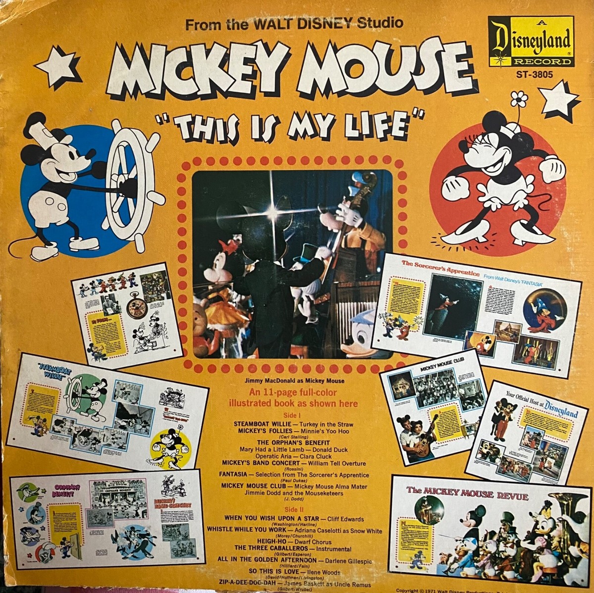 ディズニーランド　LP Micky Mouse 1970年代　ヴィンテージ ディズニーランド LP Micky Mouse 1970年代 ヴィンテージ