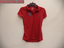Izod Juniors Red Uniform Short Sleeve Performance Polo, Sz M (7/9) 192042811154